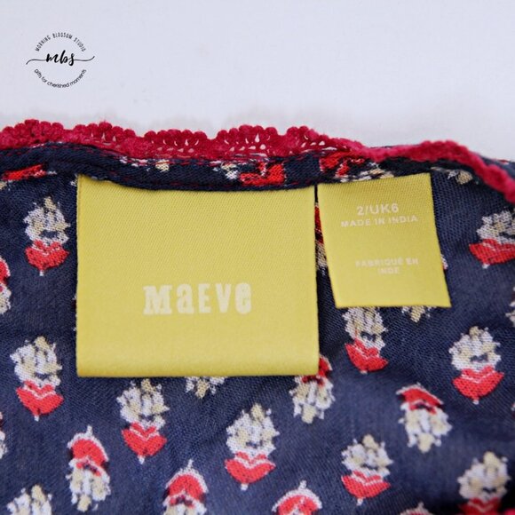 Maeve by Anthropologie Gretchen Patchwork Top - Picture 4 of 13